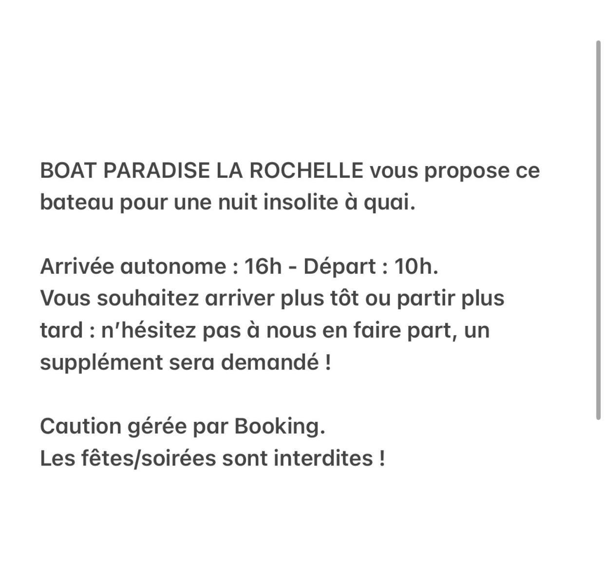 Une Nuit Sur Un Magnifique Bateau Linge Et Menage Inclus - Boat Paradise La Rochelle La Rochelle  Ngoại thất bức ảnh